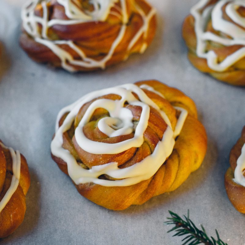 Saffransbulle med vitchoklad